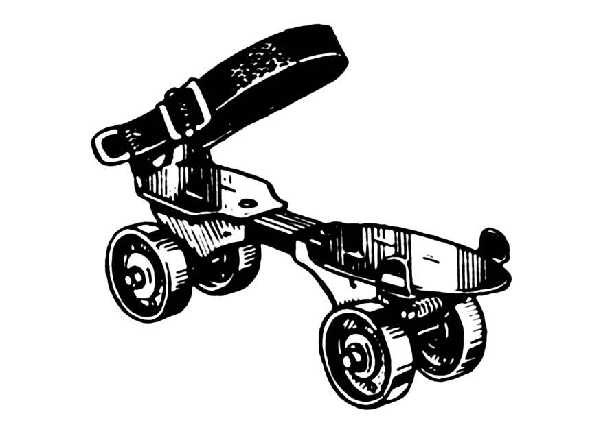 Coloring page roller skate