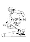 Coloring pages rollerblading