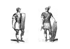 Coloring pages Roman soldier