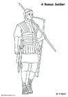 Coloring pages Roman soldier