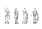Coloring pages Roman women