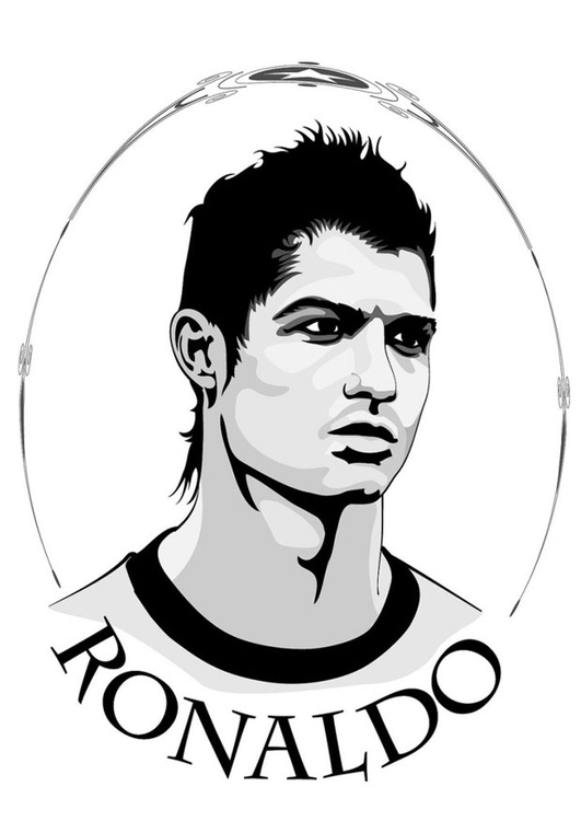 Coloring page Ronaldo