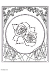 coloring-page roses