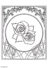 Coloring pages roses