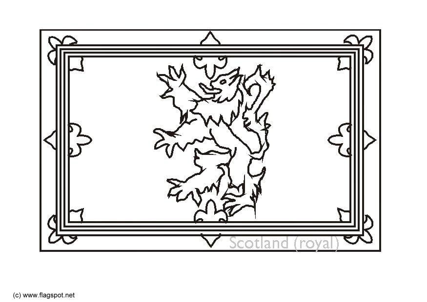 coloring page royal flag scotland i6152