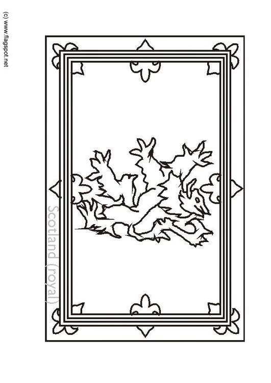 coloring page royal flag scotland i6152