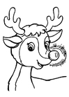 Coloring pages Rudolph's Glow