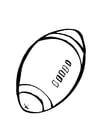 Coloring pages rugby ball