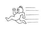 Coloring page running