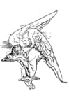 Coloring pages Sad Angel