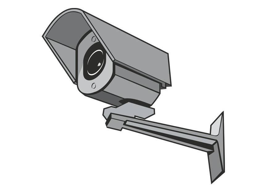 Coloring page safety camera