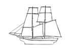 Coloring pages sailboat