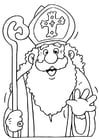 Coloring pages Saint Nicholas