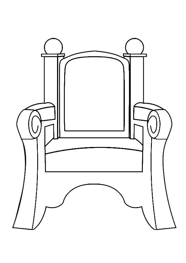 Coloring Page Saint Nicholas' throne - free printable coloring pages