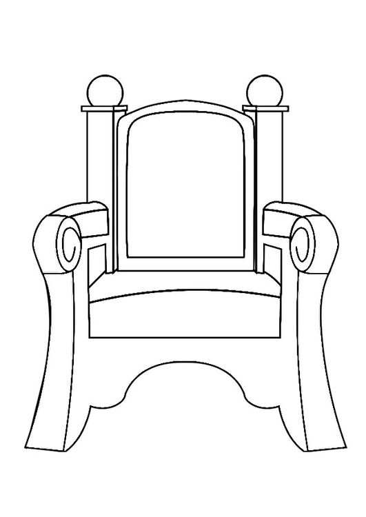 Coloring page Saint Nicholas' throne