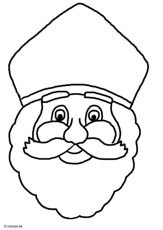 Coloring page Saint Nicolas