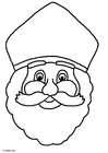 Coloring page Saint Nicolas