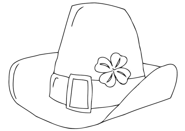 Coloring page Saint Patrick's Day hat