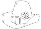 Coloring page Saint Patrick's Day hat