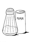 Coloring pages salt and pepper