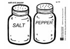 Coloring pages salt and pepper