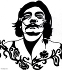 Coloring pages Salvador Dali