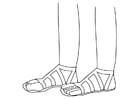 Coloring page sandals