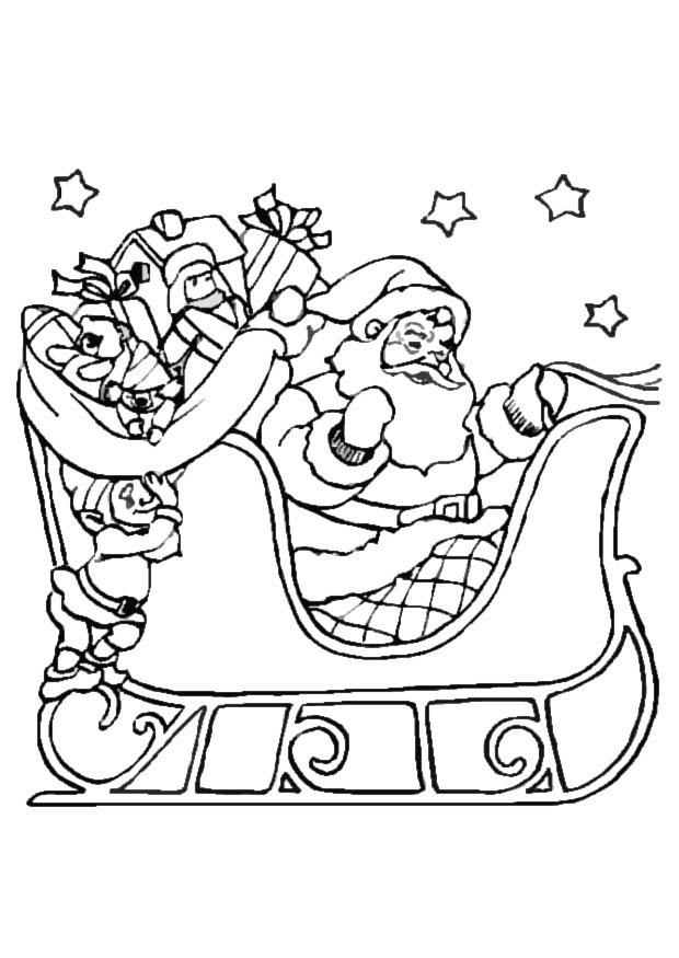 Coloring Page Santa Claus - free printable coloring pages - Img 16463