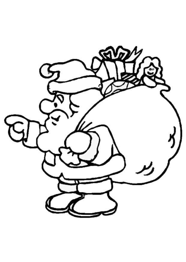 Coloring Page Santa Claus - free printable coloring pages