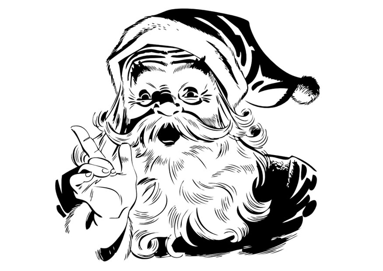 Coloring page Santa Claus