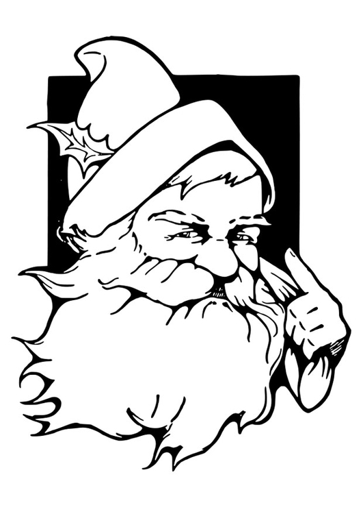 Coloring page Santa Claus