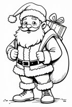 Santa Claus on the road