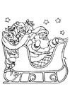coloring-page Santa Claus