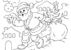 Coloring pages Santa Claus 
