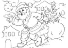 Coloring pages Santa Claus