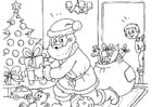 Coloring pages Santa Claus