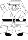 Coloring page Santa Claus