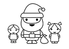 Santa Claus with children