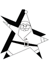coloring-page Santa Claus 1a