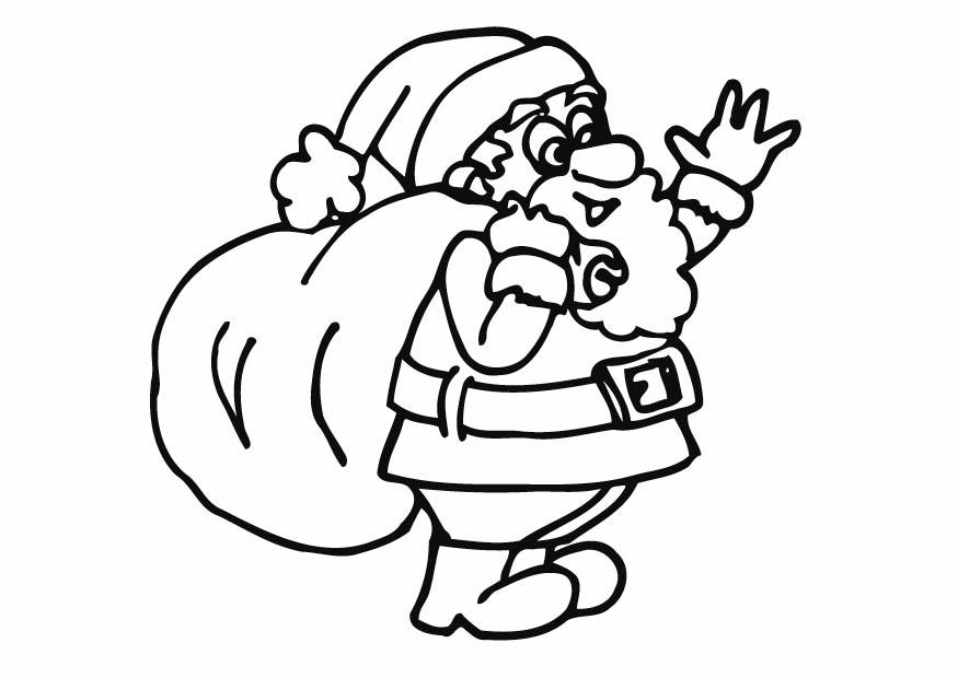 Coloring page Santa Clause