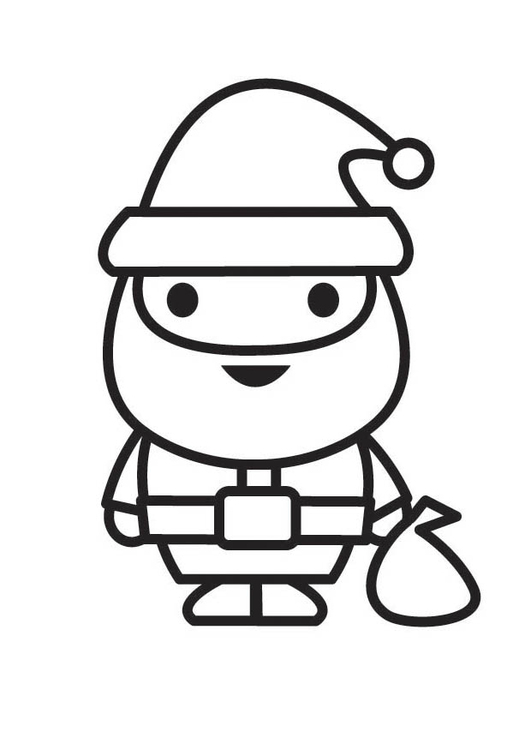 Coloring page Santa Clause