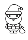 Coloring pages Santa Clause