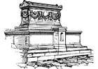 Coloring pages sarcophagus