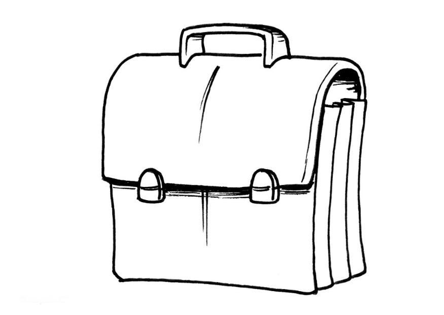 Coloring page satchel