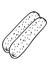 Coloring pages sausage