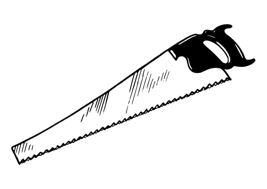 Coloring page saw