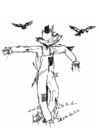 Coloring pages scarecrow