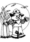 Coloring pages scarecrow