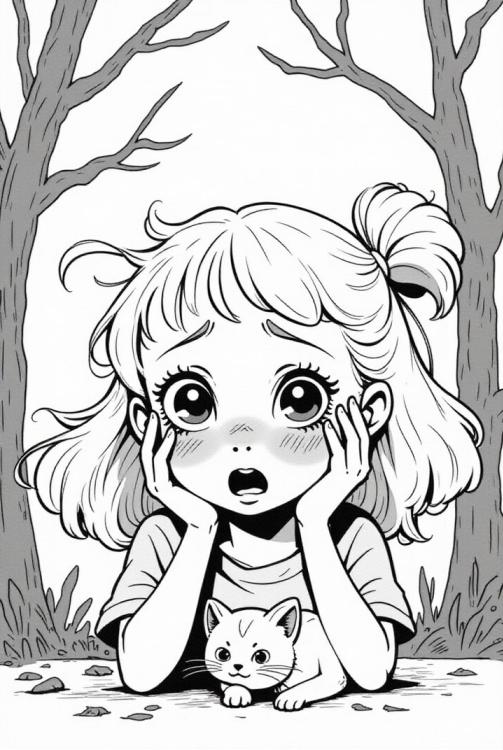 scared girl