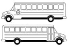 Coloring page school bus